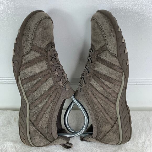 Skechers Breathe Easy “Remember Me” Slip-On Women’s 7.5 Dark Taupe - Picture 5 of 8